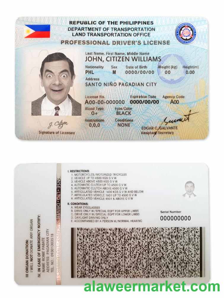 Philippines driving license